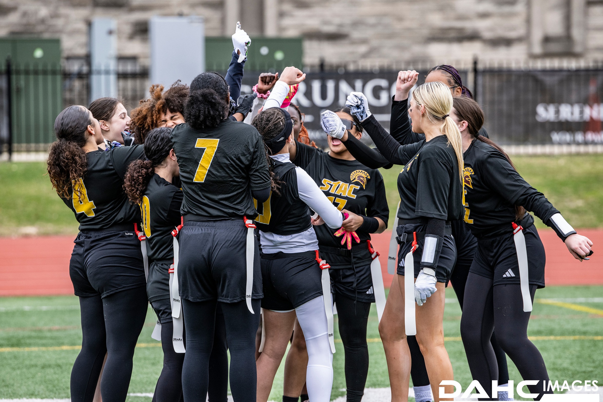 A First to Remember: STAC Women's Flag Football Rolls to Historic 40-6 Win Over Iona