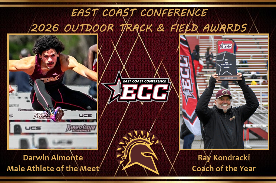 Darwin Almonte and Coach Ray Kondracki Take Home ECC Outdoor Track & Field Awards