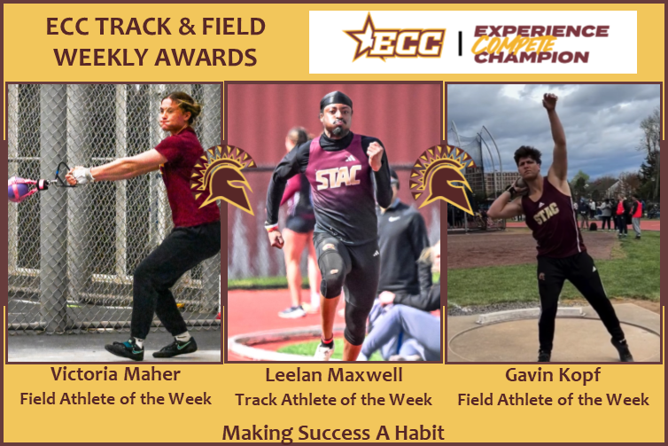 Maher, Maxwell & Kopf Headline ECC Outdoor Track & Field Weekly Awards