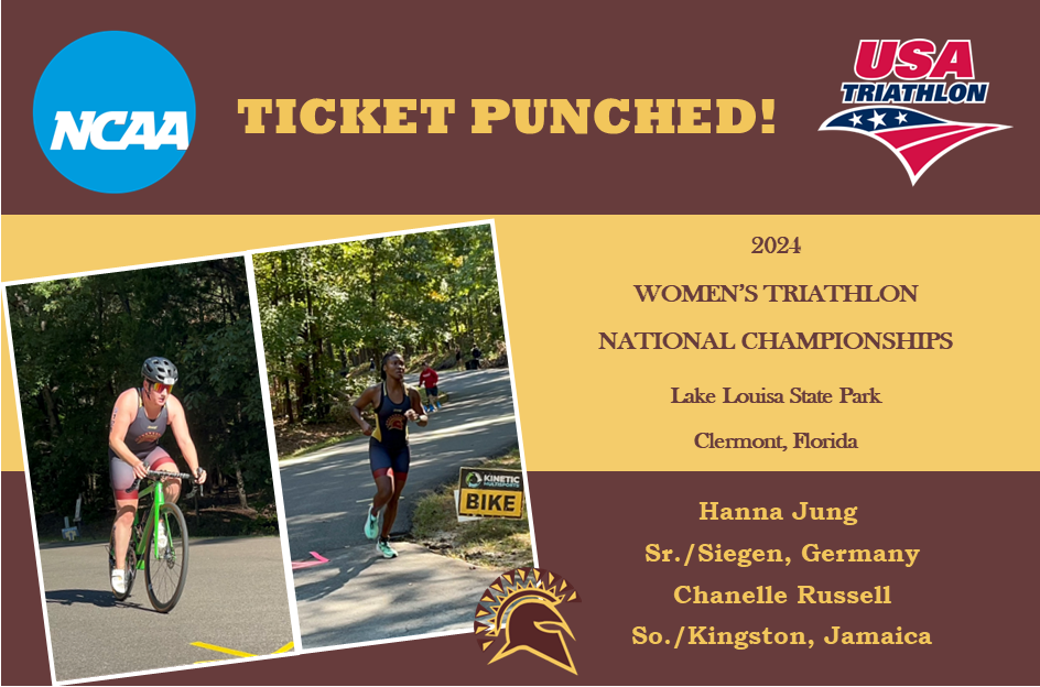 Hanna Jung and Chanelle Russell Punch Tickets for USAT National Championships