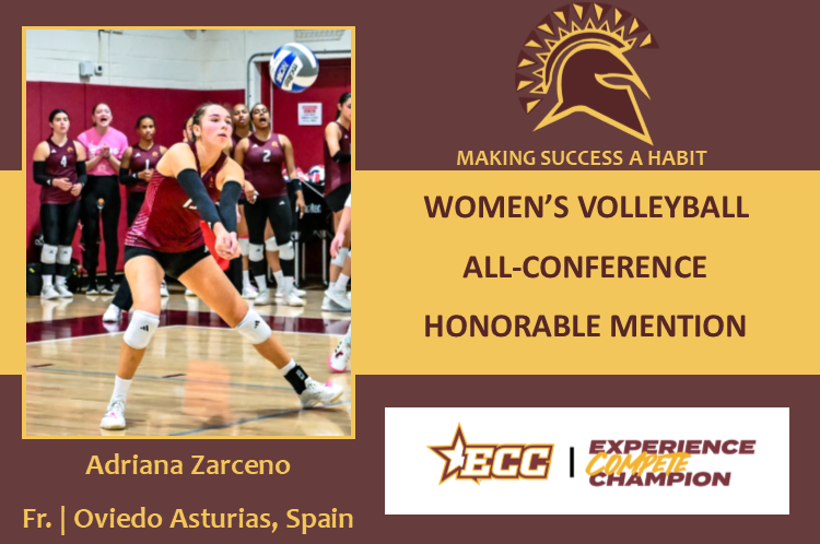Adriana Zarceno Earns ECC Women's Volleyball All-Conference Kudos